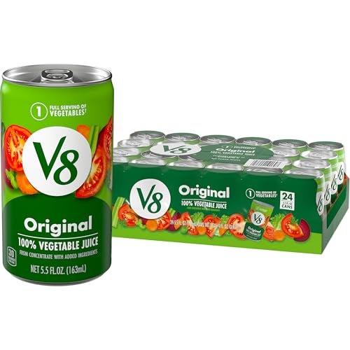 V8 Original 100 Vegetable Juice 55 fl oz Can 24 Pack - Image 1