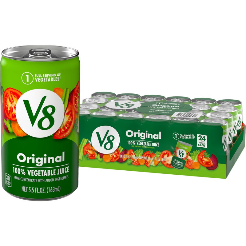 V8 Original 100 Vegetable Juice 55 fl oz Can 24 Pack - Image 3
