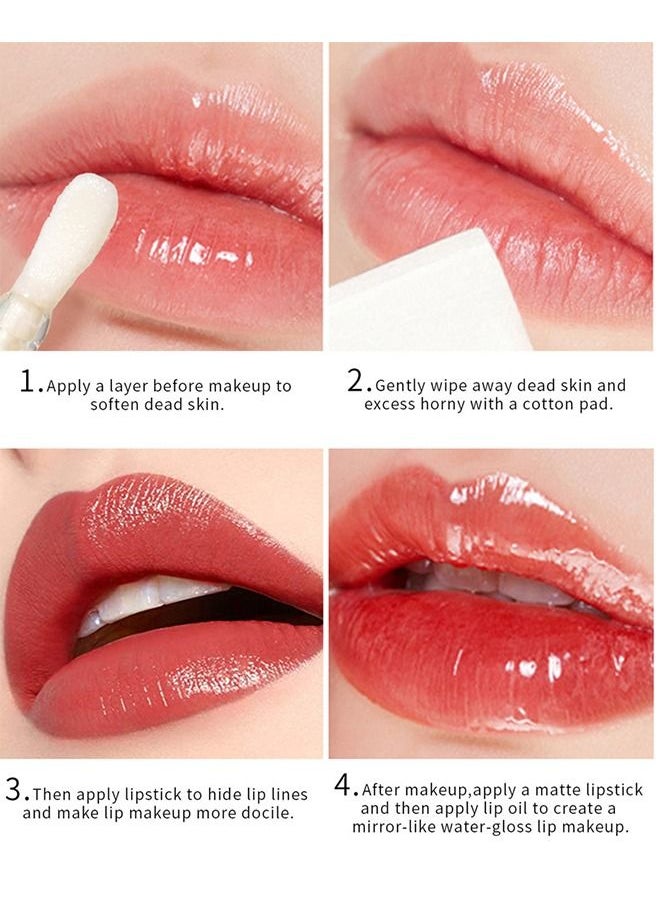 3Q beauty - Fruit Moisturizing Lip Oil,No-Sticky Lip Gloss Lip Balm Lip Care,Fruit Flavoured Lip Oil For Dry Lip's Moisturizing Hydrating And Nourishing (Avocado) - Image 1