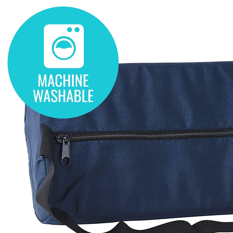 DMI Lumbar Roll Back Support Cushion Pillow - Half-Moon Size in Navy - Image 3