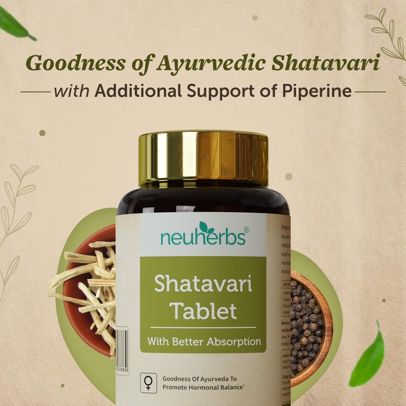 Neuherbs Shatavari 60 Tablets - Image 3