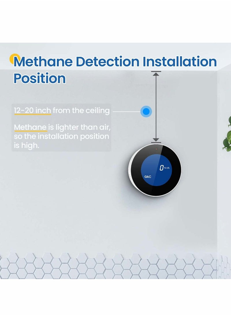Generic - Upgraded Natural Gas and Propane Methane Detector for Home, Kitchen, RVs, and Garage - Features Digital Display, Alarm Sound, and Power Cord for Accurate Leak Detection. - Image 1