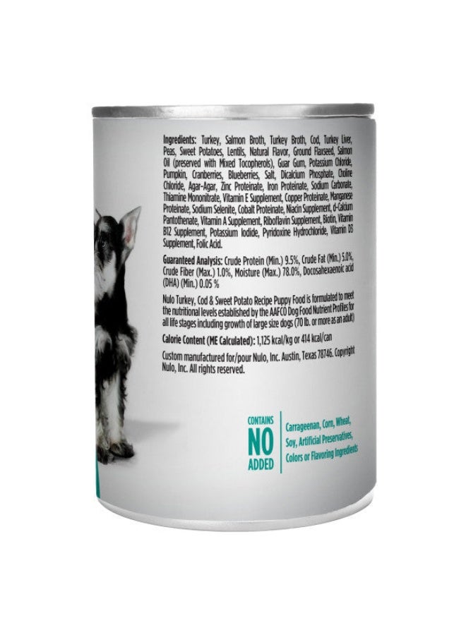 Nulo Freestyle Grain Free Puppy Turkey, Cod & Sweet Potato Recipe with Probiotics Recipe 368gms - Image 2