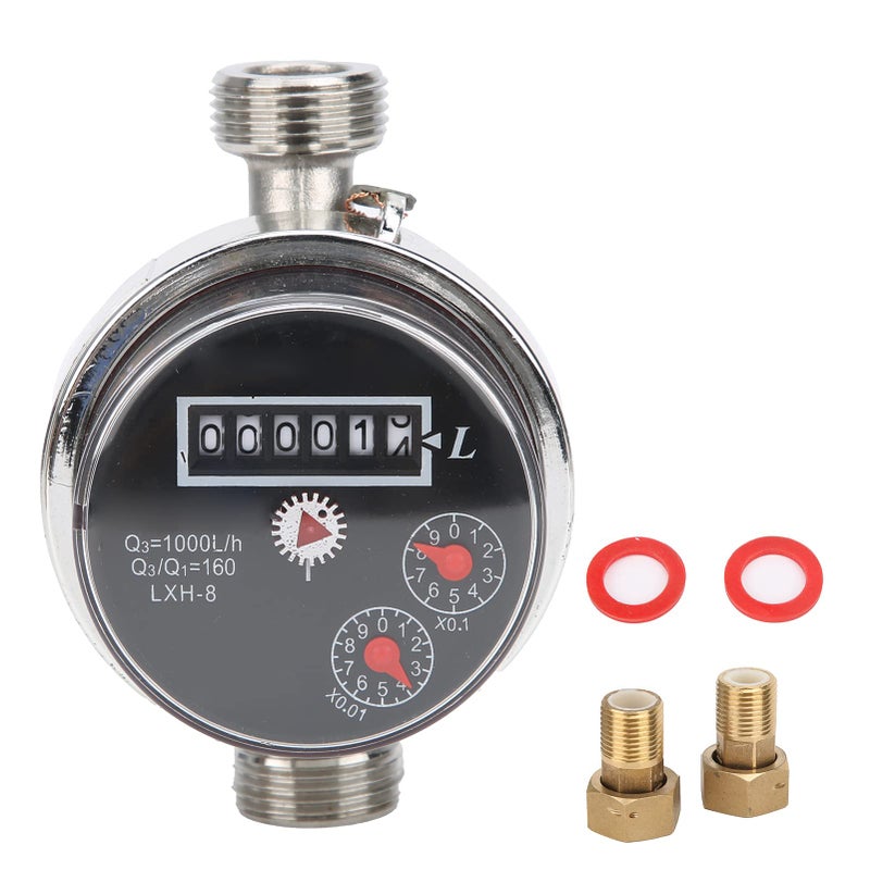 LXH 8 1/2 Cold Water Meter Household Use Highly Sensitive Remote Water Gauge - Image 2