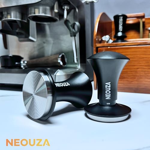 NEOUZA Espresso Tamper V2 50.8mm Dual Calibrated Spring Loaded for Coffee Machine Portafilter, Anti Pressure Deflection, Refined Handle, Stainless Ripple Base - Image 2