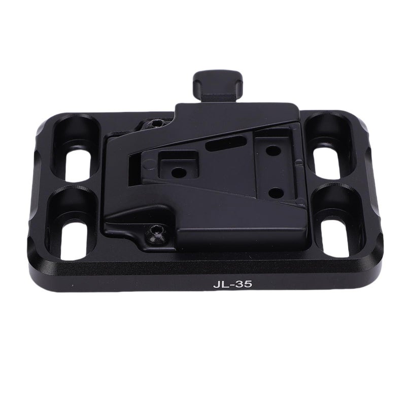 V Mount Battery Plate: Aerospace Grade Aluminum Alloy - Secure Locking Structure V Mount Plate With 1/4in & 3/8in Threaded Holes for Photographers, Camera Rig & Stabilizer Setup - Image 3