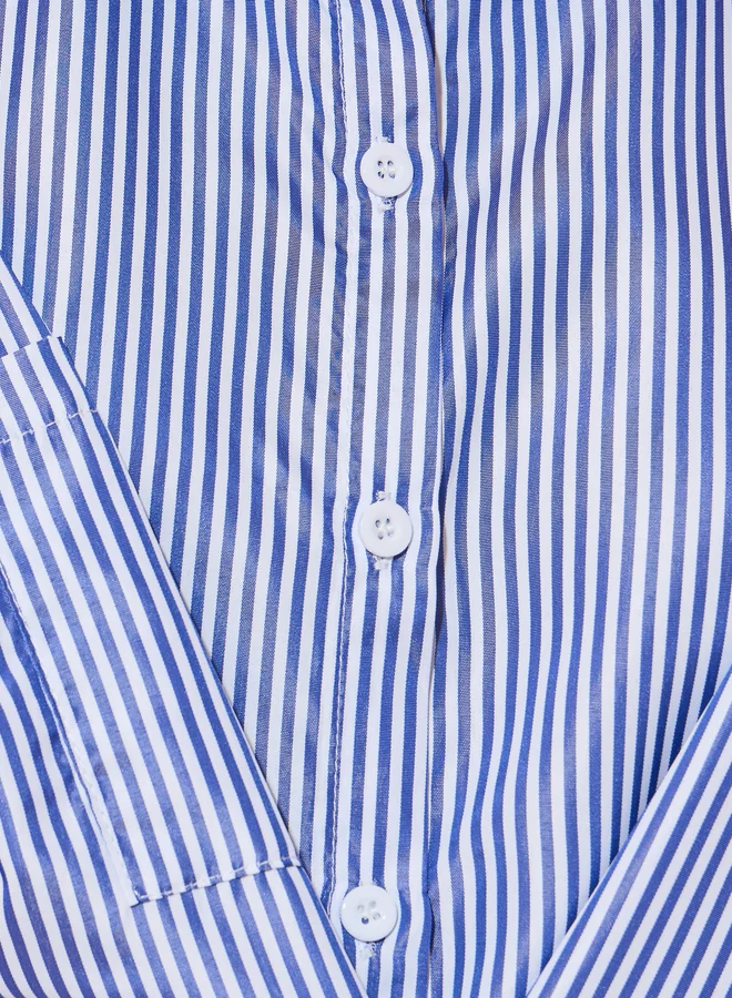 Take Two Take Two Striped Oversized Long Sleeve Shirt