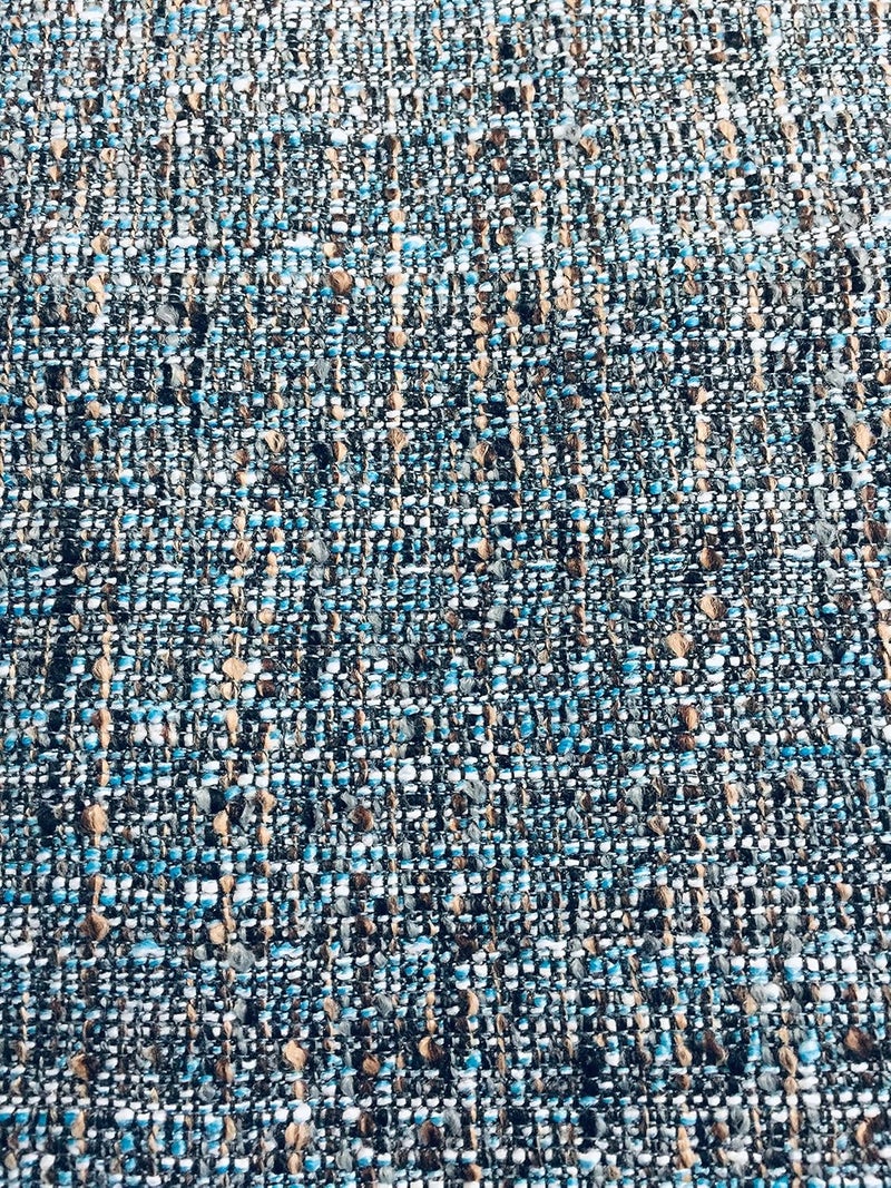 OctoRose Full Size 3 Side Zipper Upholstery Thick Linen TealBlue Futon Cover Sofa DayBed Mattress Slipcover Couch Protector (Linen-TealBlue, Full Size) - Image 1