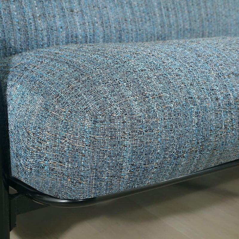 OctoRose Full Size 3 Side Zipper Upholstery Thick Linen TealBlue Futon Cover Sofa DayBed Mattress Slipcover Couch Protector (Linen-TealBlue, Full Size) - Image 4