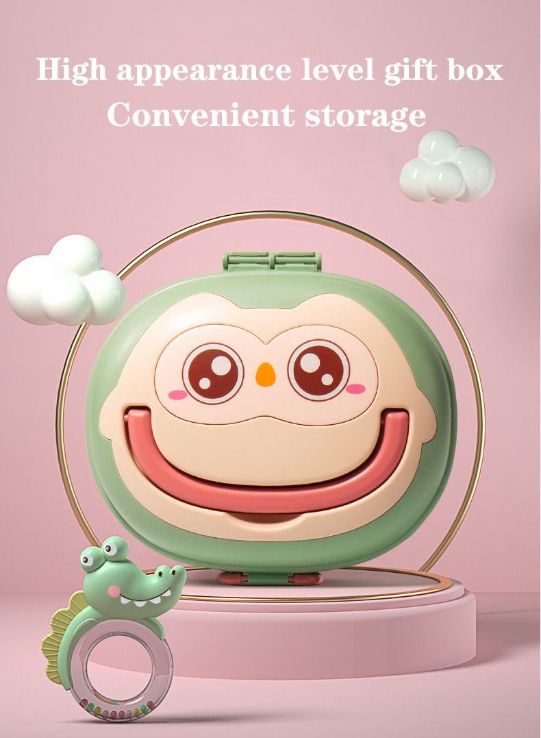 MissTiara Baby Teether Toy Rattle for Baby Toys with Storage Box -13 Pcs BPA Free Soft Silicone Teething Toys Newborn Baby Sensory Toys Gifts  for Early Educational (13PC) - Image 4