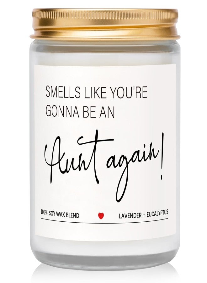 Elequaint Pregnancy Announcement for Aunt, Baby Announcement Gifts - Lavender Candles, Baby Reveal Gifts for Auntie, Sister, Friend, Promoted to Aunt Ideas - Image 1