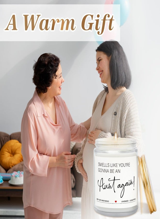 Elequaint Pregnancy Announcement for Aunt, Baby Announcement Gifts - Lavender Candles, Baby Reveal Gifts for Auntie, Sister, Friend, Promoted to Aunt Ideas - Image 2