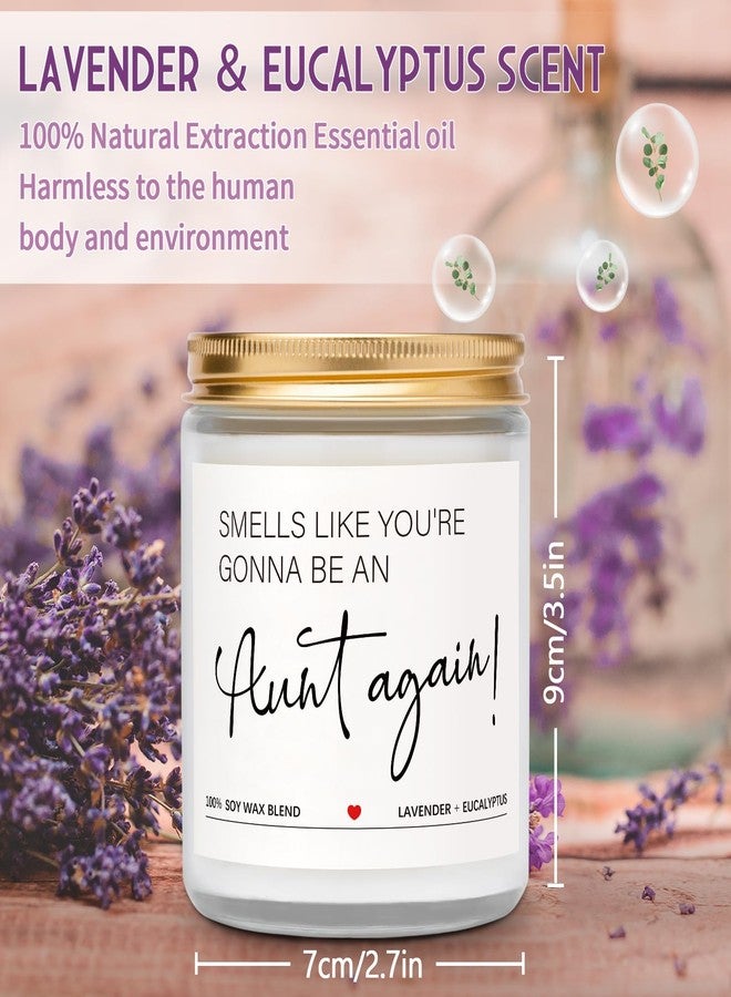 Elequaint Pregnancy Announcement for Aunt, Baby Announcement Gifts - Lavender Candles, Baby Reveal Gifts for Auntie, Sister, Friend, Promoted to Aunt Ideas - Image 4