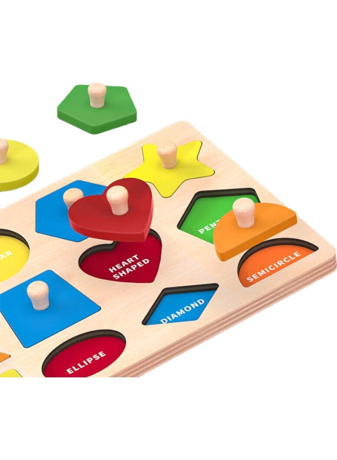 Mkbibi 12-Shaped Matching Board, Montessori Early Education Toy, Children'S Geometric Puzzle, Birthday Gift - Image 1