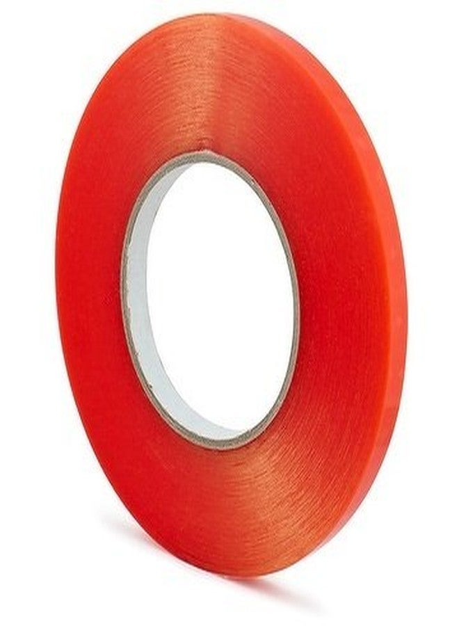 oddpod™ 12mm Red Double Side Strong Polyster/Acrylic Transparent Tacky Tape 12mm x 25 Metres - Image 1