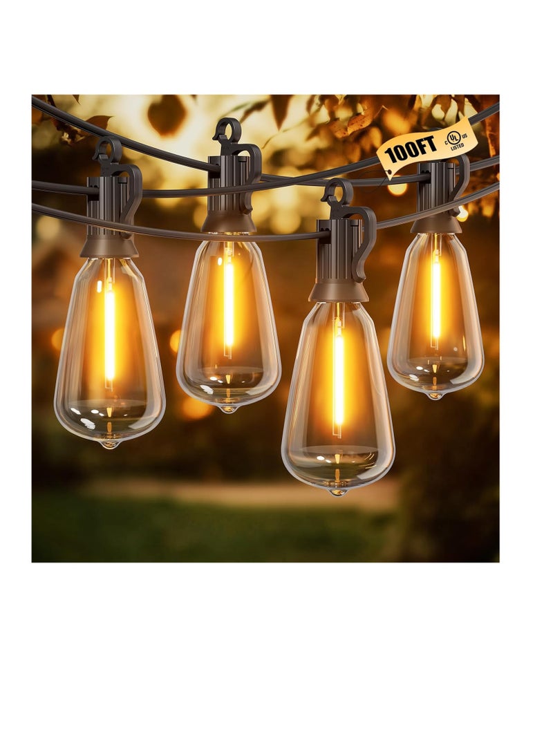 general Outdoor String Lights,  LED Patio Lights Shatterproof, Dimmable IP65 Waterproof Connectable Hanging Outdoor Light for Backyard, Porch, Deck, Balcony - Image 1