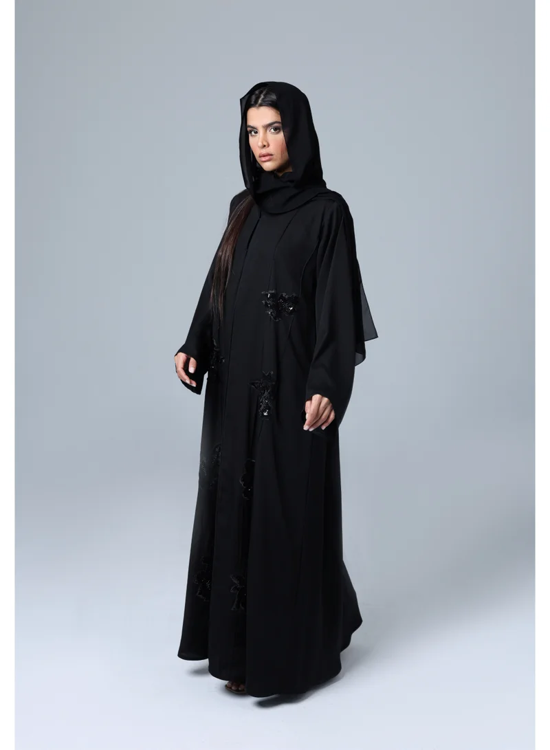 IKKXA Luxury Floral Embroidery Abaya