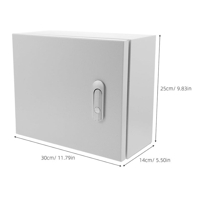Wall Mounted Weatherproof Electrical Junction Box With Lock And Keys For Outdoor Utility - Image 3