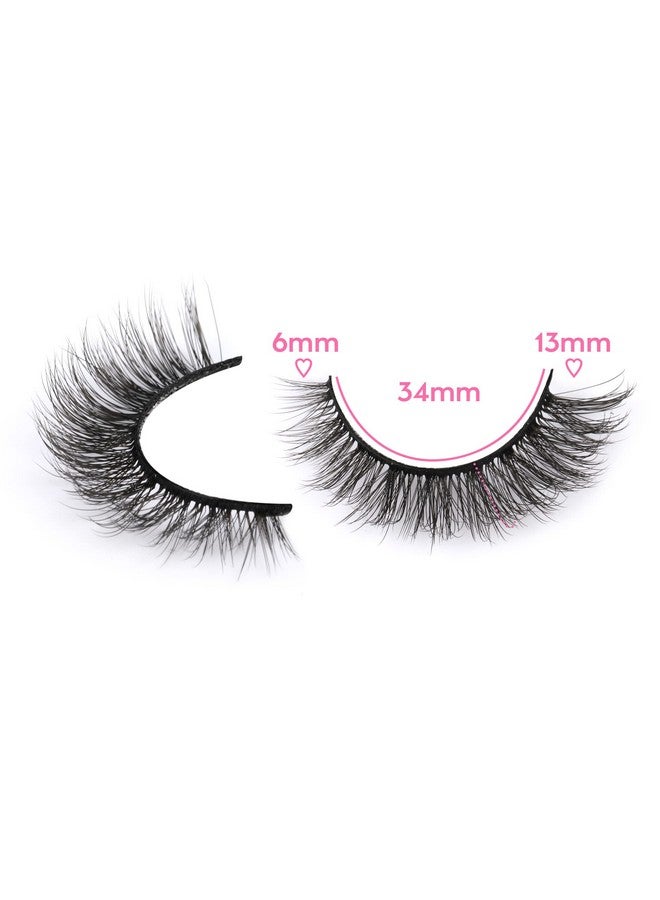 Newcally Cat Eye Lashes Natural Look False Eyelashes Short Wispy 3D Volume Fake Eye Lashes Pack 14 Pairs - Image 4
