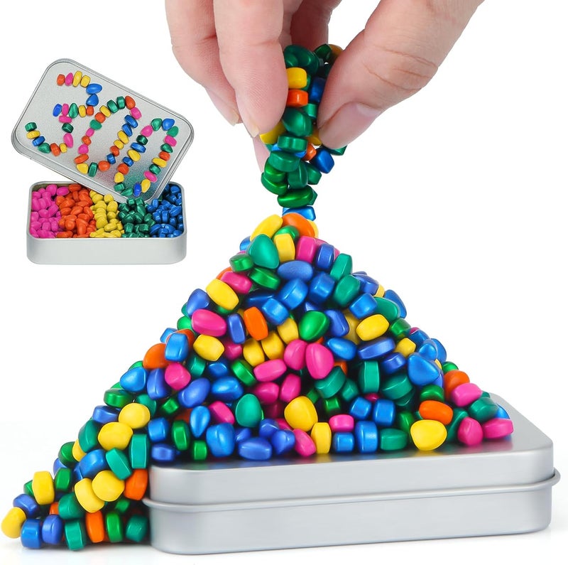 DYRDM Original Ferrite Putty Multicolor 300+, Fidget Toy Ferrite Stones for Stress Relief, Sensory Toy for Adults & Teens 14+, Holiday Stocking Stuffer, Ferrite Rocks Fidget Present for Office - Image 1