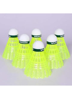 Nivia 701 Nylon Badminton Shuttlecocks | Medium Speed | High Quality | Cork With Green Band | Pack of 6  - Image 2