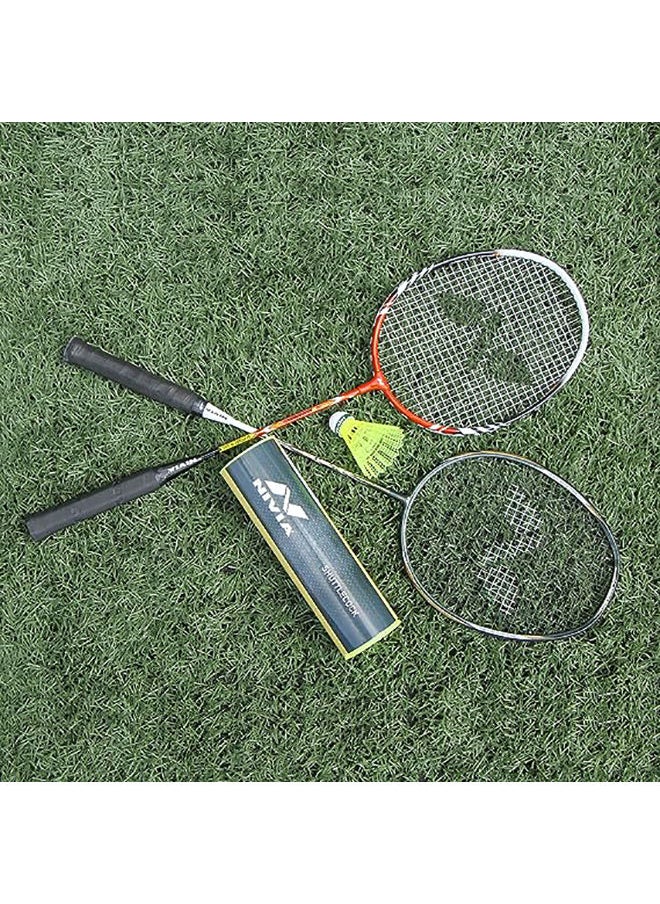 Nivia - 701 Nylon Badminton Shuttlecocks | Medium Speed | High Quality | Cork With Green Band | Pack of 6 - Image 1