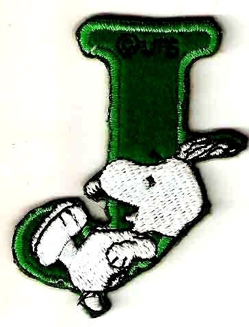 Snoopy شعار سنوبي ABCs حرف J للتثبيت بالحديد / الخياطة - Image 3