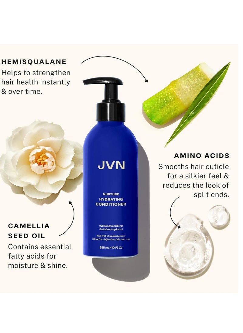 JVN - JVN Nurture Hydrating Conditioner, New and Improved, Instantly Moisturizing and Deeply Nourishing Conditioner for Dry Hair, 10 Fluid Ounces - Image 1