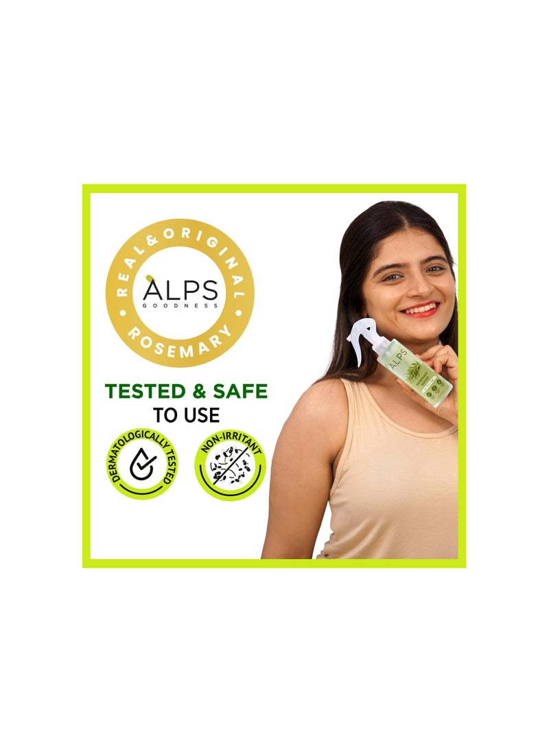 ALPS GOODNESS - Alps Goodness Rosemary Water Spray For Hair Growth (200 ml) | Hair Spray for Regrowth | Rosemary Hair Mist | Adds Shine | Helps Reduce Hairfall | Strengthens Hair | Suitable For All Hair Types - Image 1