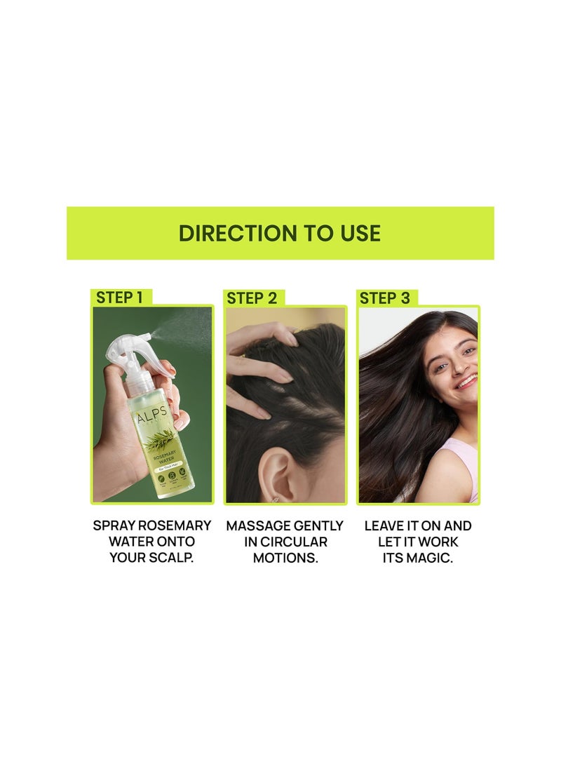 ALPS GOODNESS - Alps Goodness Rosemary Water Spray For Hair Growth (200 ml) | Hair Spray for Regrowth | Rosemary Hair Mist | Adds Shine | Helps Reduce Hairfall | Strengthens Hair | Suitable For All Hair Types - Image 1