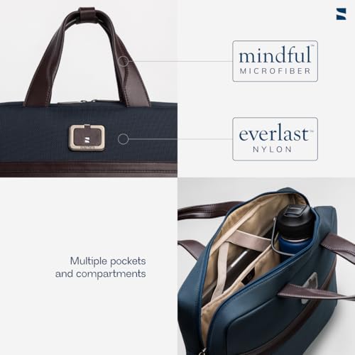 scarters Downtown Messenger | Premium 15" Laptop Bag for Men | Travel Laptop Bag with Organisation | Office Bag for Men (Navy Blue) - Image 4