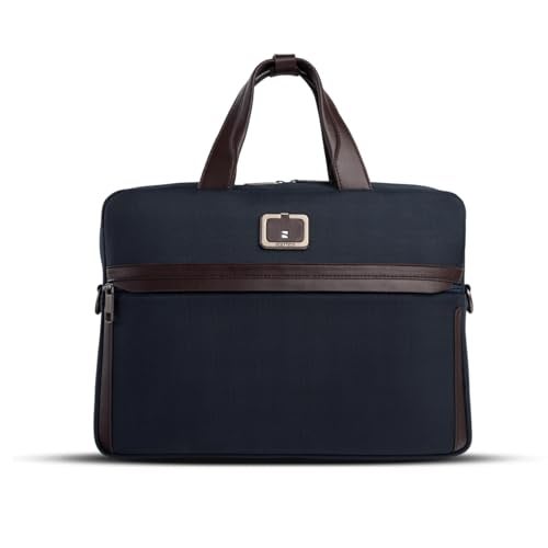 scarters Downtown Messenger | Premium 15" Laptop Bag for Men | Travel Laptop Bag with Organisation | Office Bag for Men (Navy Blue) - Image 1