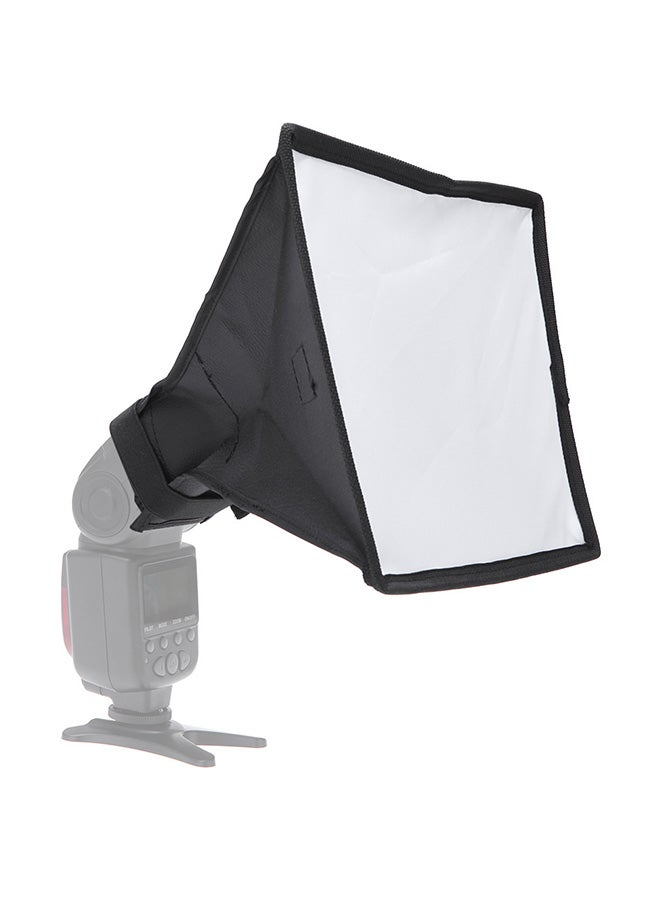 Photography Flash Diffuser Soft White and Black Light Modifier for Camera Speedlite