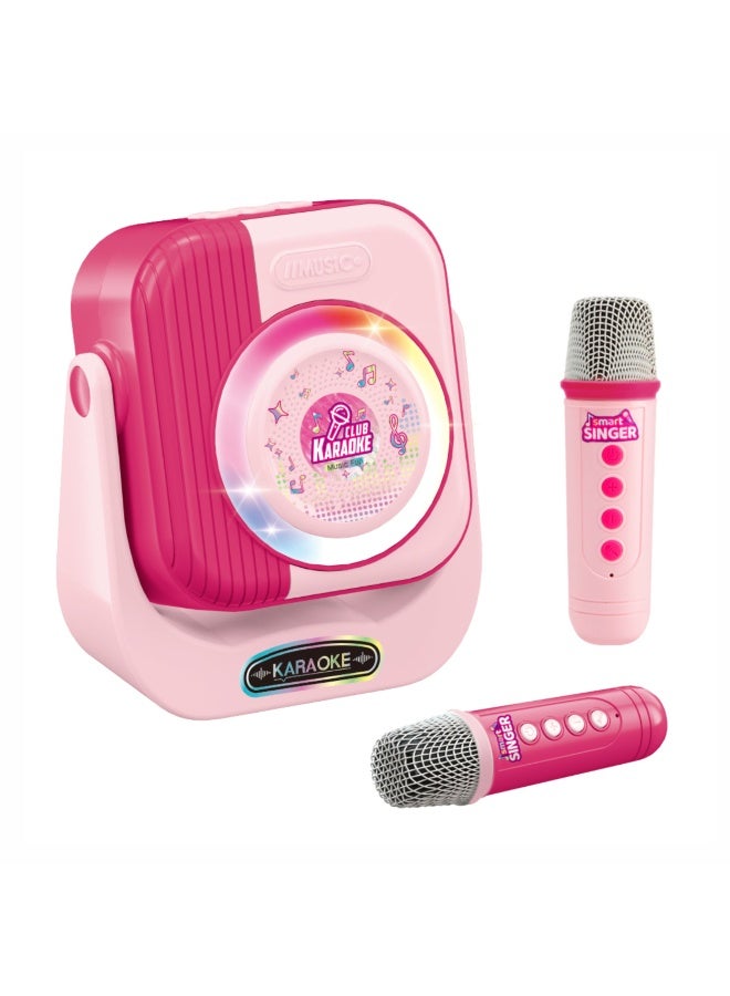 Chanak Smart Singer Bluetooth Wireless Karaoke Microphone with 2 Mics & Built-in Mini Speaker, USB Type-C Fast Charging Cable, Premium Plastic Body, Fun Musical Toy for Kids Age 3 Years and Above - Image 1