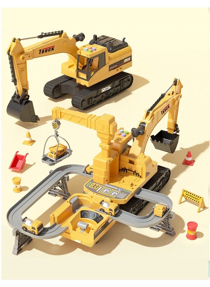 Engineering Track Car Toy Gift Year Old Boy Kid Boy Construction Toy Kid Toddler Years Old Birthday Gift Toy Vehicle Playset Boys Girls - Image 1