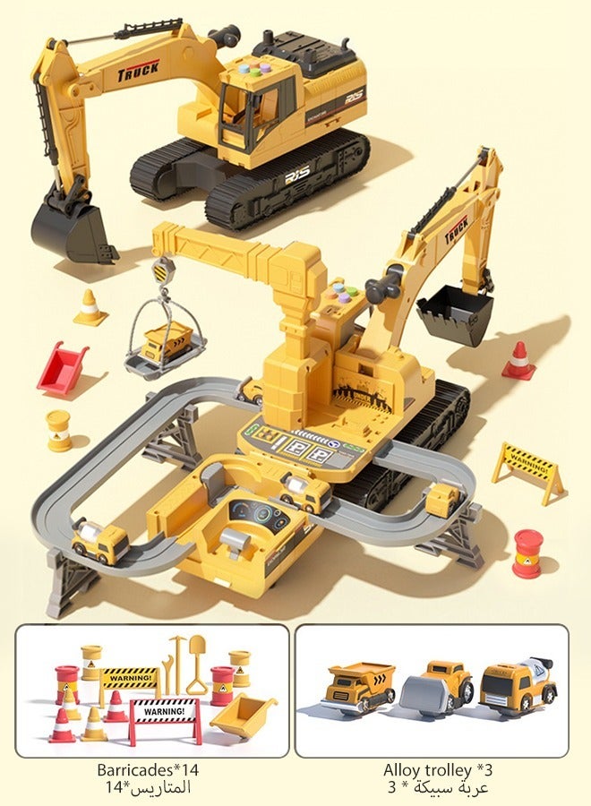 Engineering Track Car Toy Gift Year Old Boy Kid Boy Construction Toy Kid Toddler Years Old Birthday Gift Toy Vehicle Playset Boys Girls - Image 4