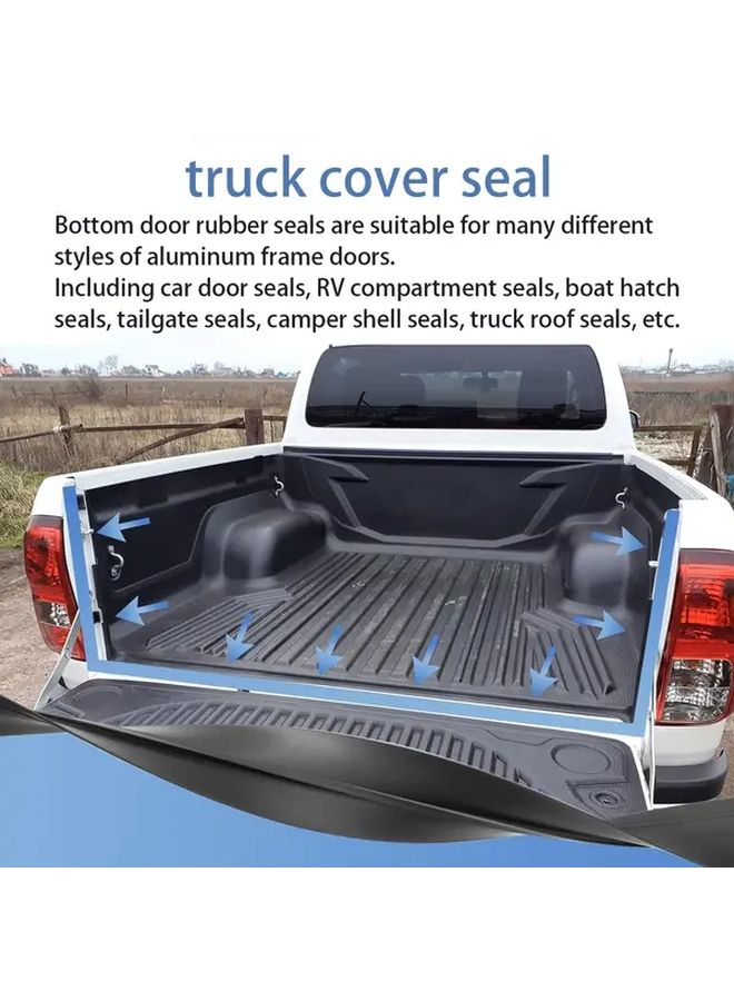 Universal 194cm Rubber Seal Strip For Double Flap Rear Doors And RV Roof Box Cover - Image 4