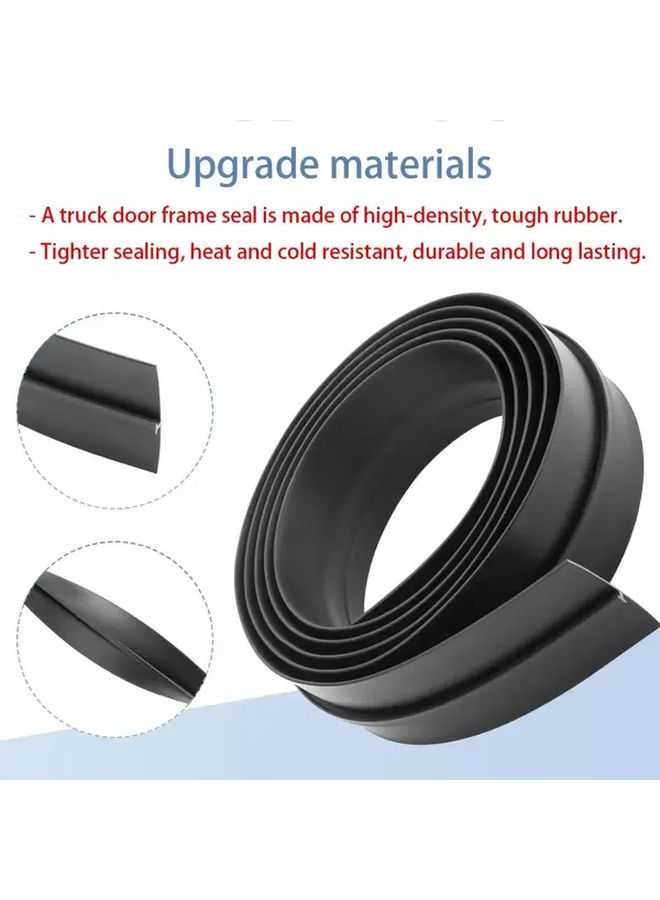 Universal 194cm Rubber Seal Strip For Double Flap Rear Doors And RV Roof Box Cover - Image 1