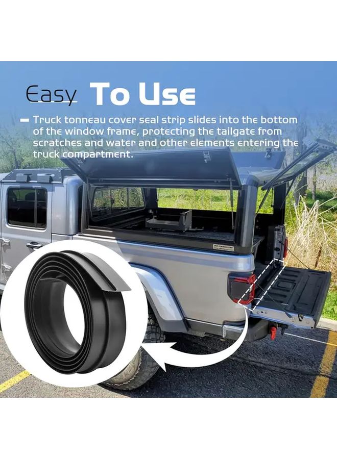 Universal 194cm Rubber Seal Strip For Double Flap Rear Doors And RV Roof Box Cover - Image 2