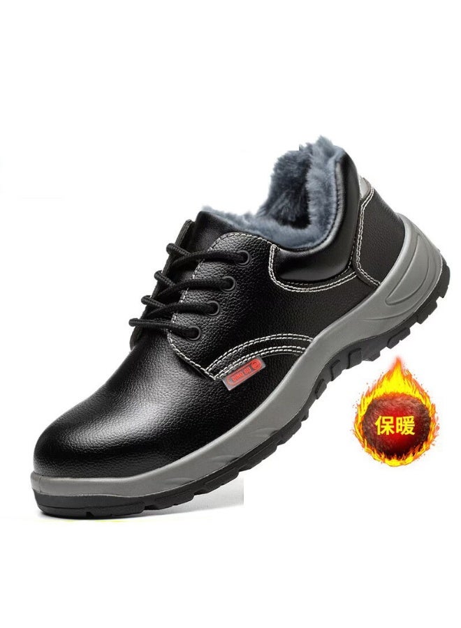 NIBEMINENT Waterproof Men Safety Boots Steel Toe Shoes Warm Winter Boots Puncture-Proof work Boots Construction Site Protective Shoes - Image 1