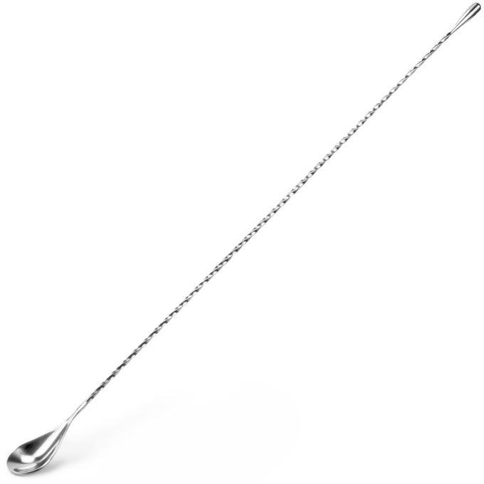 TWISTED MIXING SPOON LONG HANDLE STAINLESS STEEL COCKTAIL BAR SPOONS IN THREE SIZES 195INCH