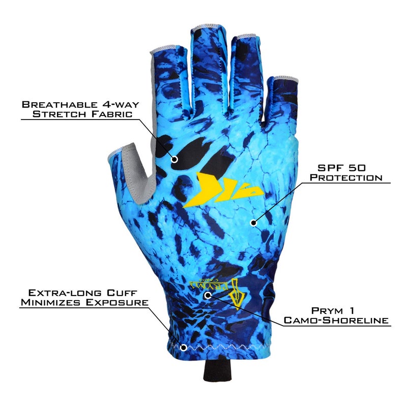 Kastking KastKing Sol Armis Sun Gloves UPF50+ Fishing Gloves UV Protection Gloves Sun Protection Gloves Men Women for Outdoor, Kayaking, Rowing, Shoreline Prym1,Large - X-Large - Image 3