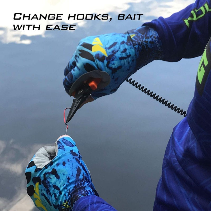 Kastking KastKing Sol Armis Sun Gloves UPF50+ Fishing Gloves UV Protection Gloves Sun Protection Gloves Men Women for Outdoor, Kayaking, Rowing, Shoreline Prym1,Large - X-Large - Image 5