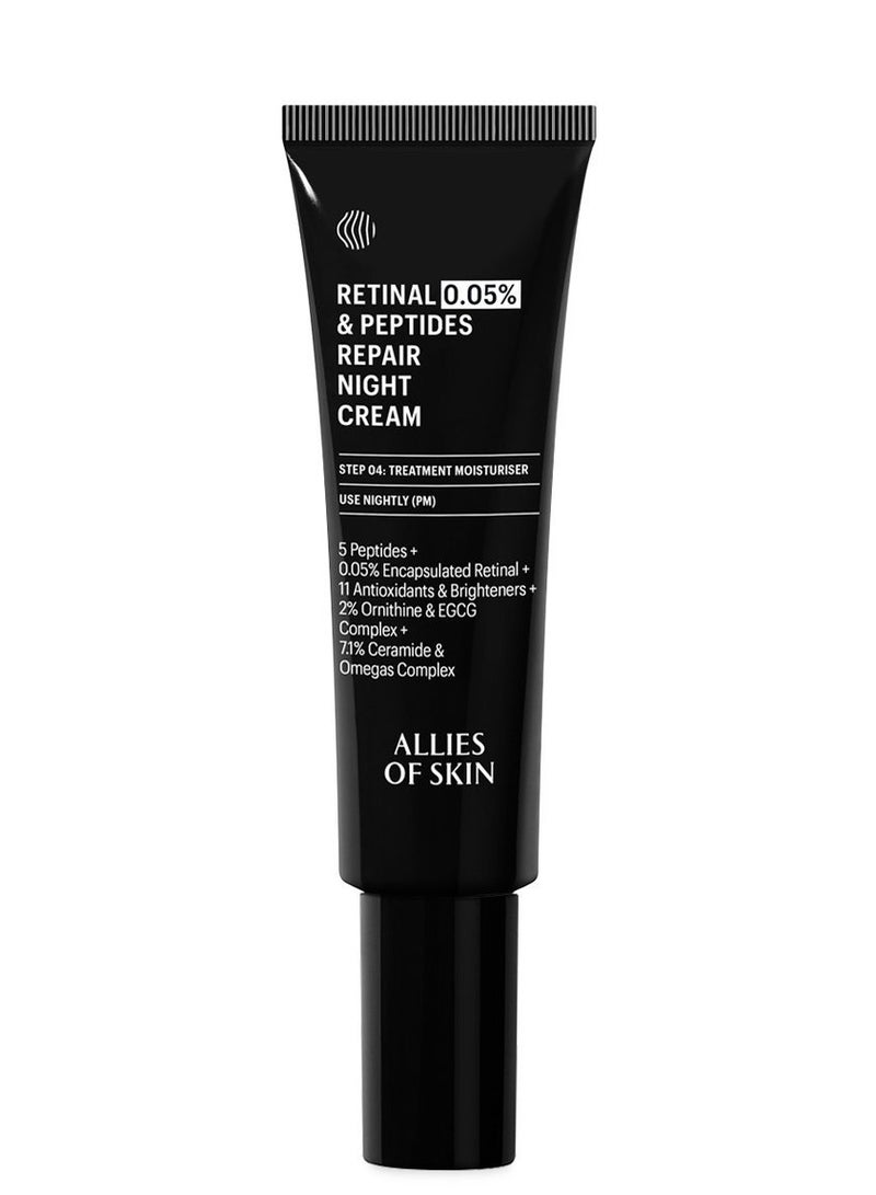 Allies of Skin 0.05% Retinal & Peptides Advanced Repair Night Cream 48ml