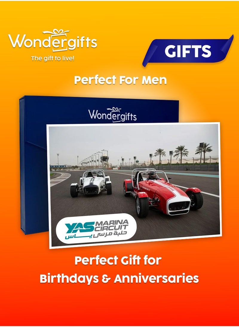 Wondergifts Caterham Seven Driving Experience Gift at Yas Marina | 3-Lap Track Gift for Speed Lovers | Birthday Gift For Men | Gift For Him  - Image 1