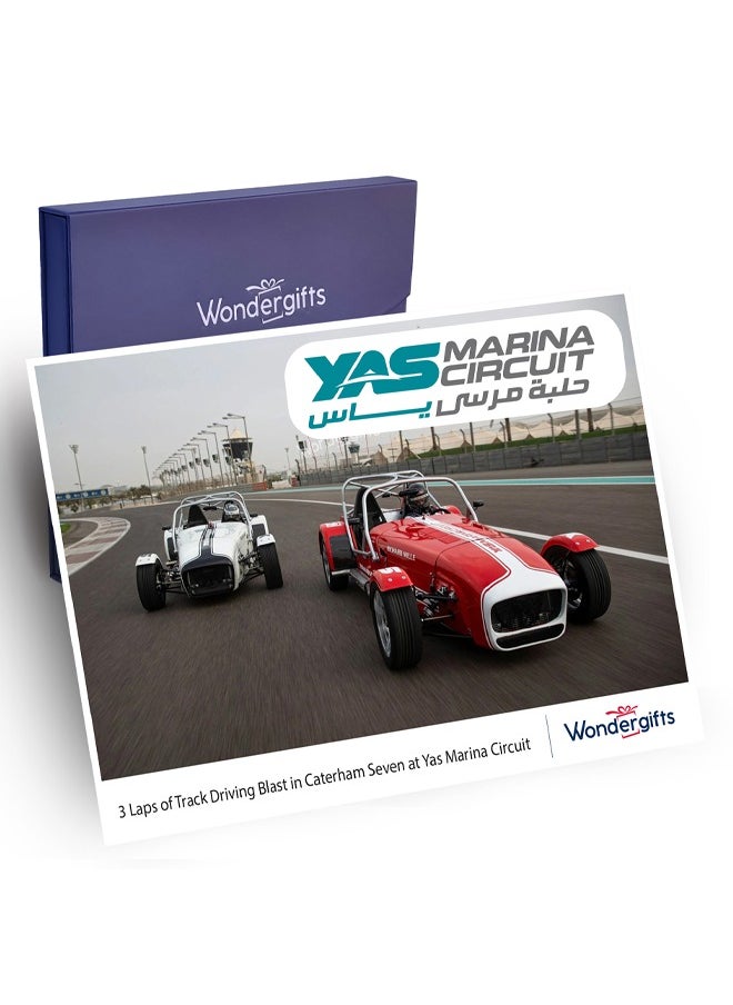 Wondergifts 3 Laps Track Driving at Yas Marina Circuit in Caterham Seven with Free Spa Gift Box 