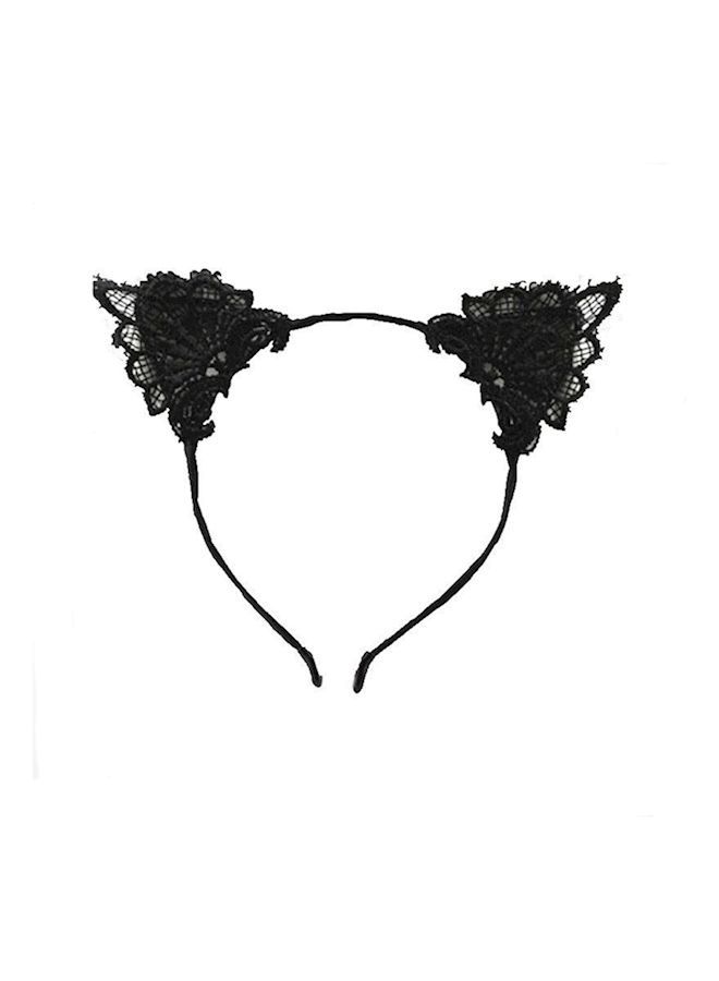 NIBEMINENT Cat Ear Hairband Black