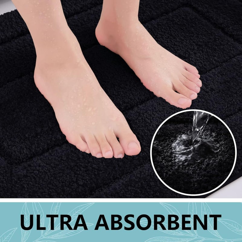 بجند سجاد حمام بوغاندا 59 "× 24" "سجاد حمام ميكروفيات ناعم وامتصاص للانزلاق. - Image 2