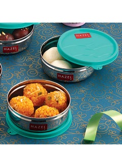 Hazel HAZEL Air Tight Containers for Storage | 300 ml Each Stainless Steel Container for Kitchen Storage | Storage Box for Kitchen & Tiffin Boxes with Leak Proof Lid, Set of 2  - Image 2