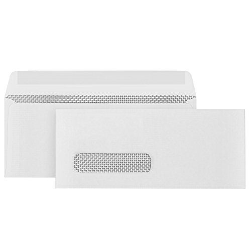 Blue Summit Supplies 500#9 Single Window Security Envelopes, Thick Gummed Seal, Designed for Secure Mailing of Payroll Checks, QuickBooks Invoices, Return Mail, and Business Statements - 3 7/8 x 8 7/8 - Image 5